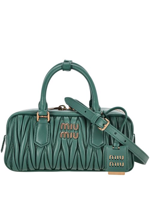 Turquoise blue-green  matelassé bag Miu Miu | 5BB142V-OOTN88F0K41